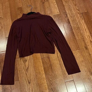 Ardene ribbed  body con Turtle Neck Top XXL